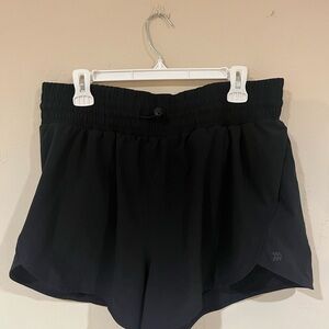Women's Target Athletic Shorts in Black, Size M/L